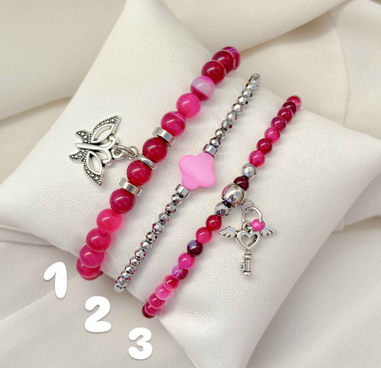 Tris di bracciali Fucsia!